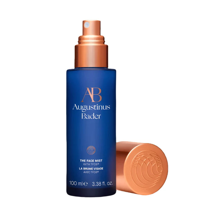Augustinus Bader The Face Mist blue bottle with copper spray cap, 100 ml