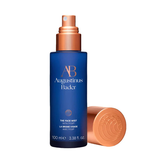 Augustinus Bader The Face Mist blue bottle with copper spray cap, 100 ml