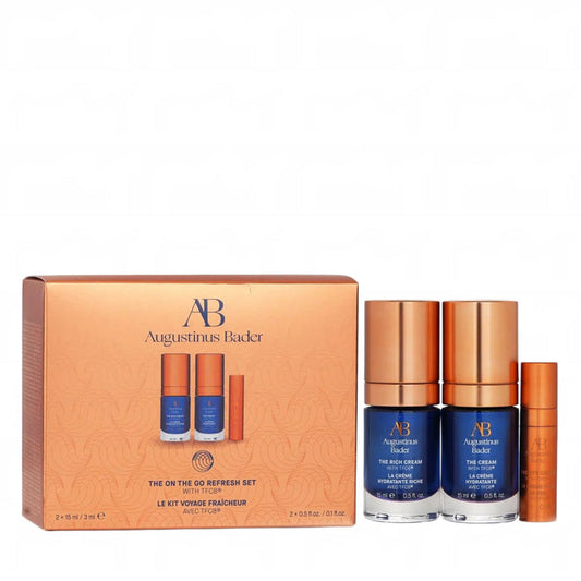 Augustinus Bader The On The Go Refresh Set with The Rich Cream, The Cream, and The Eye Cream