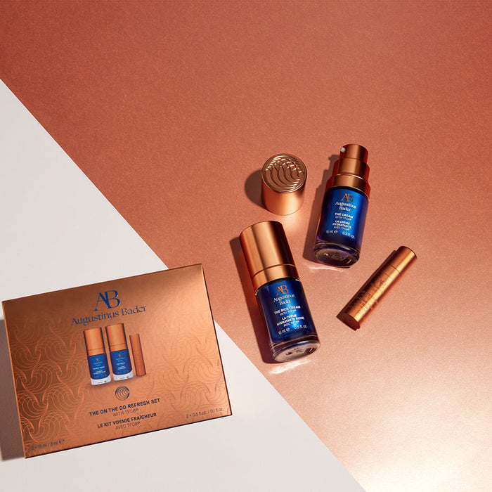 Augustinus Bader The On The Go Refresh Set with Rich Cream, The Cream and The Eye Cream