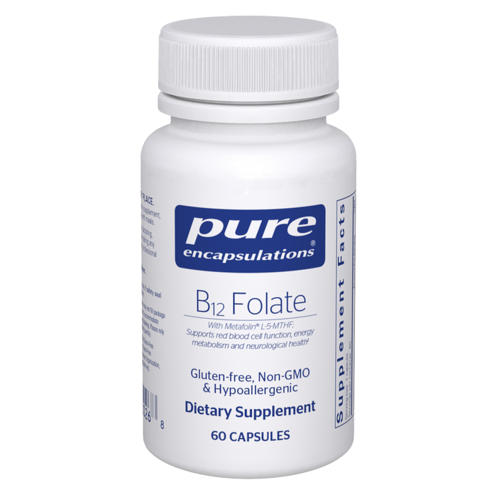 B12 Folate 60 Capsules by Pure Encapsulations