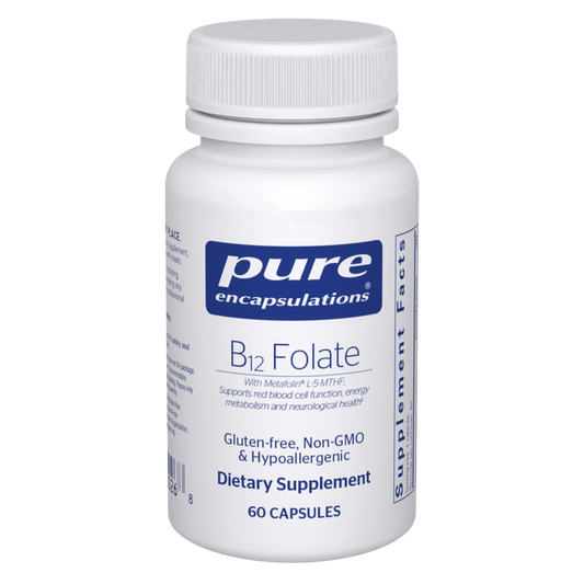B12 Folate 60 Capsules by Pure Encapsulations