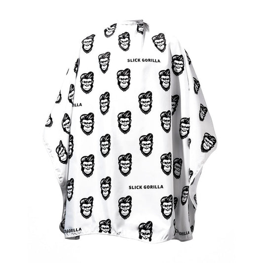 Slick Gorilla Barber Cape White