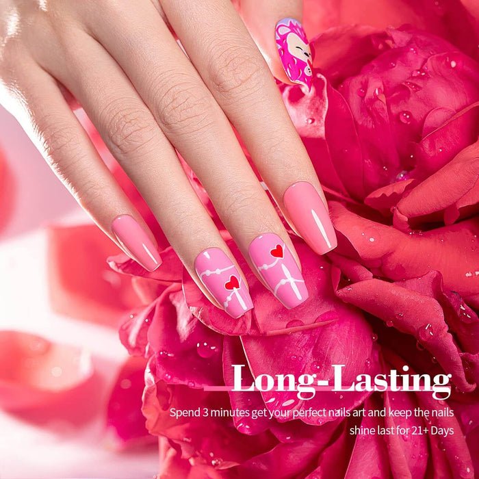 Barbie Pink | RARJSM ® 6 Colors Nail Gel Polish Set