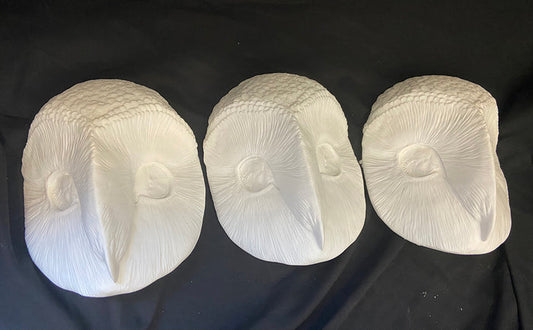 BARN OWL MASK BLANK- READY TO SHIP