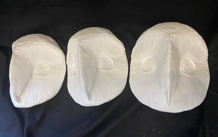 BARN OWL MASK BLANK- READY TO SHIP