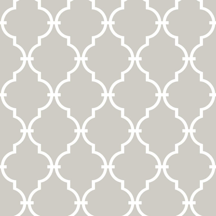 Beige Modern Trellis Peel & Stick Wallpaper - EonShoppee