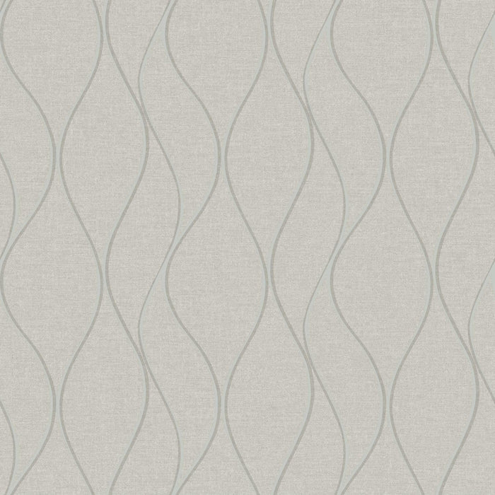 Beige Wave Ogee Peel & Stick Wallpaper - EonShoppee