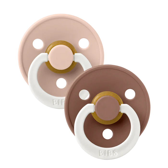 Bibs Pacifiers - 2 Pack - Glow Blush/Woodchuck