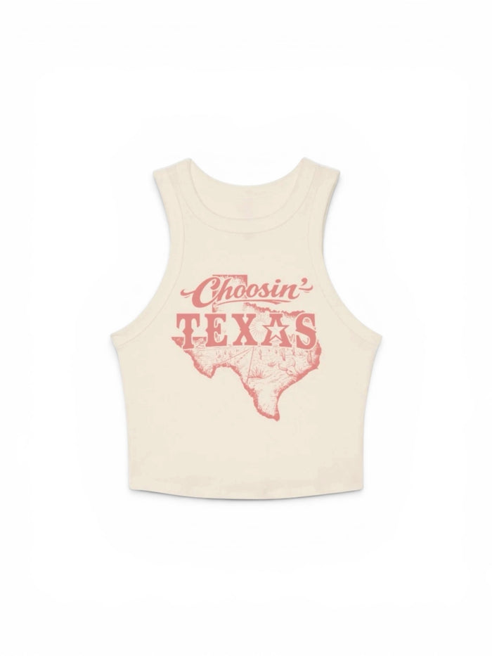 Binks & Bo Choosin' Texas Vest Top - Natural - SML