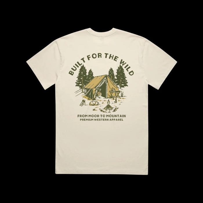 Binks & Bo Unisex Built For The Wild Tent T-Shirts- Natural