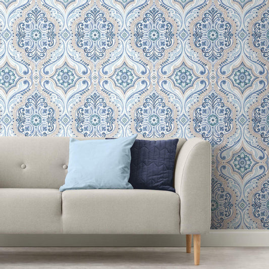 Bohemian Damask Peel & Stick Wallpaper - EonShoppee