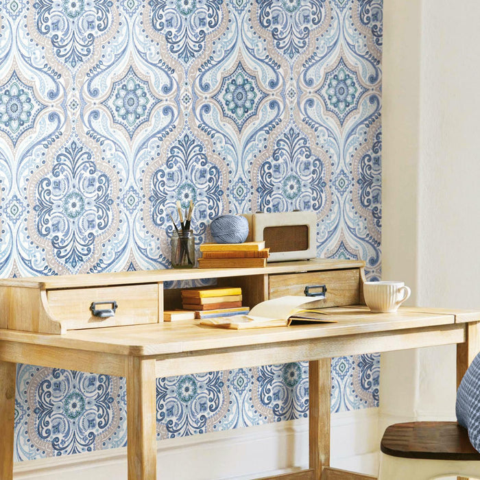 Bohemian Damask Peel & Stick Wallpaper - EonShoppee