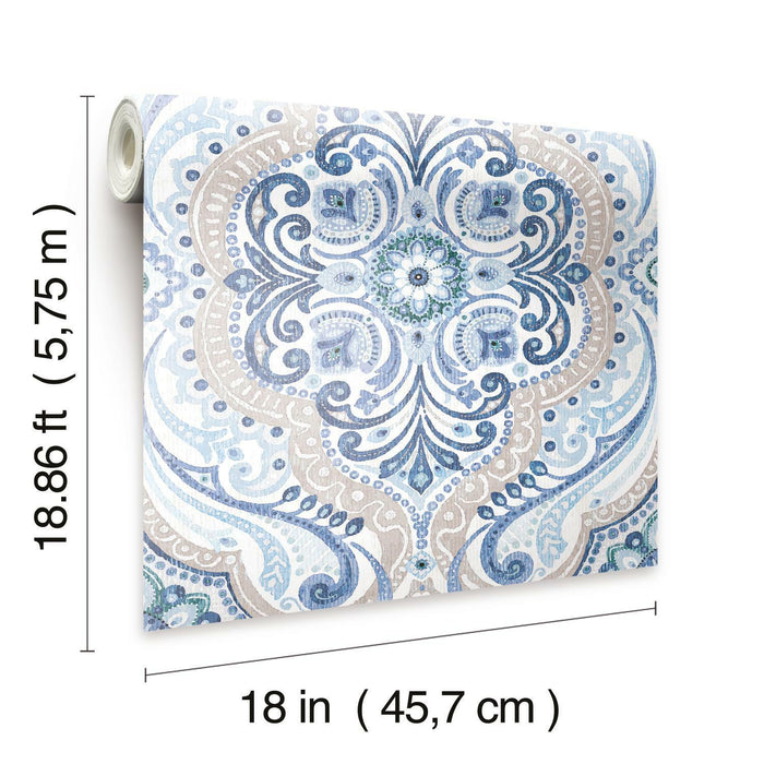 Bohemian Damask Peel & Stick Wallpaper - EonShoppee