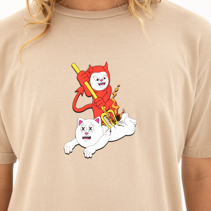 RIPNDIP Branded Tee (Almond)