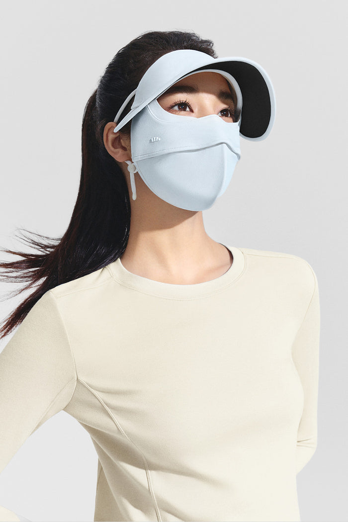 beneunder breezeshield womens all season bare touch face shield upf50 #color_blue