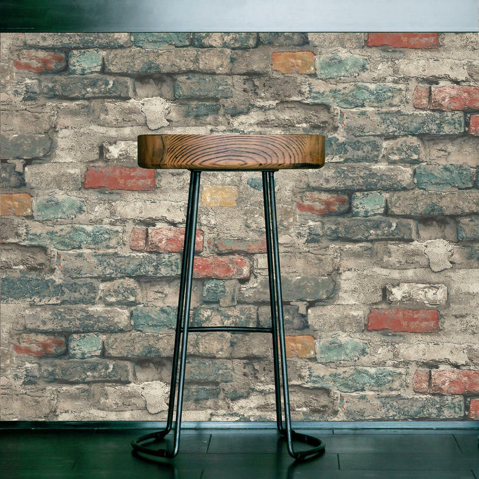 Brick Alley Peel & Stick Wallpaper - EonShoppee