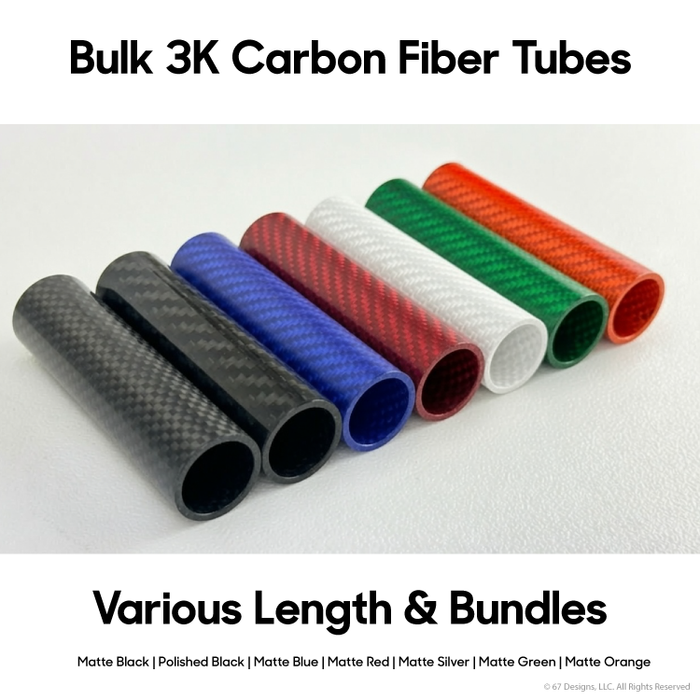 Bulk Carbon Fiber Cut Tubes - Bundles Only