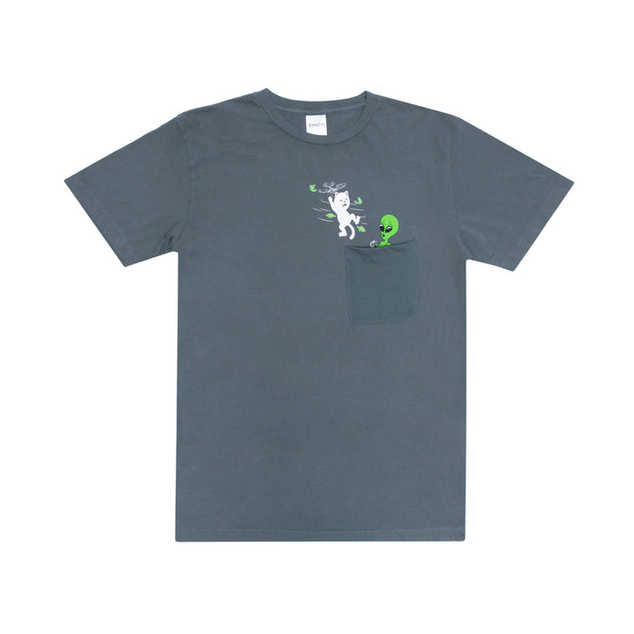 RIPNDIP Bye Bye Pocket Tee (Charcoal)