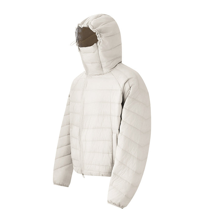 Casual Lightweight Hooded Down Jacket for Men and Women, Unisex Outerwear