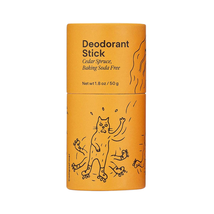 Cedar Spruce Baking Soda Free Deodorant Stick