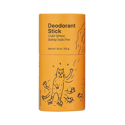 Cedar Spruce Baking Soda Free Deodorant Stick