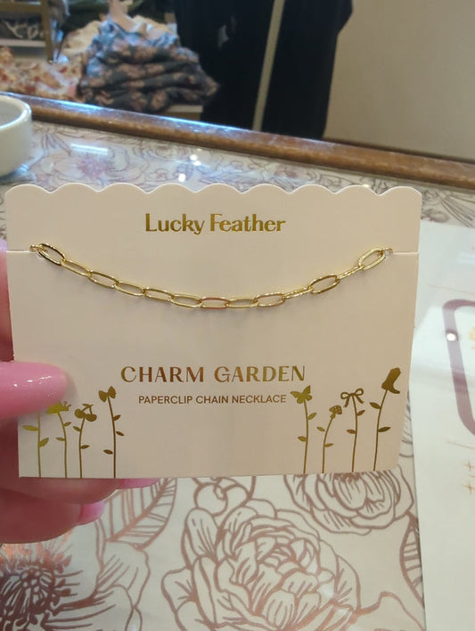 Charm Garden - Paperclip Chain Gold