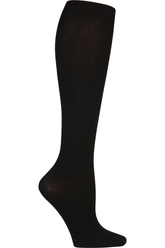 Cherokee Legwear Men & Women Black Medium Compression Support Knee High Socks