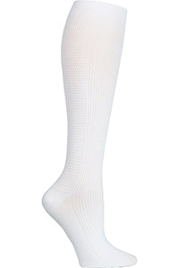 Cherokee Legwear Men & Women White Medium Compression Support Knee High Socks