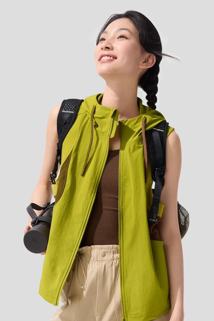 beneunder women's sun protection vest #color_pear yellow