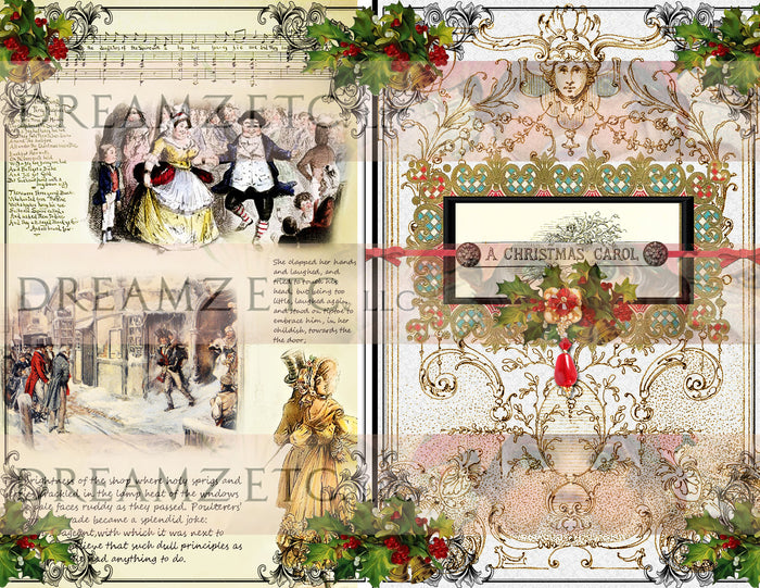 Christmas Carol Digital Collection - Paper Pack 1