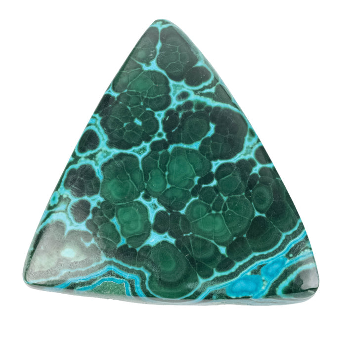 Chryscocolla + Malachite Cabochon 93.15 ct 44x40mm - InnerVision Crystals