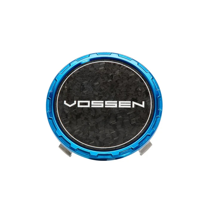 CLASSIC CARBON BILLET SPORT CAP FOR VF & HF SERIES WHEELS (FOUNTAIN BLUE) - FORGED CARBON