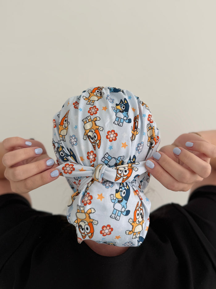 CloudCaps Scrub Cap | Blue Dog