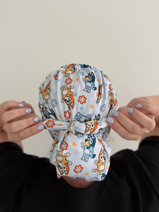 CloudCaps Scrub Cap | Blue Dog