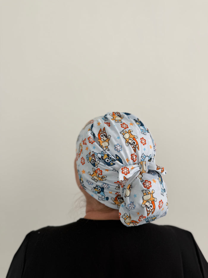 CloudCaps Scrub Cap | Blue Dog