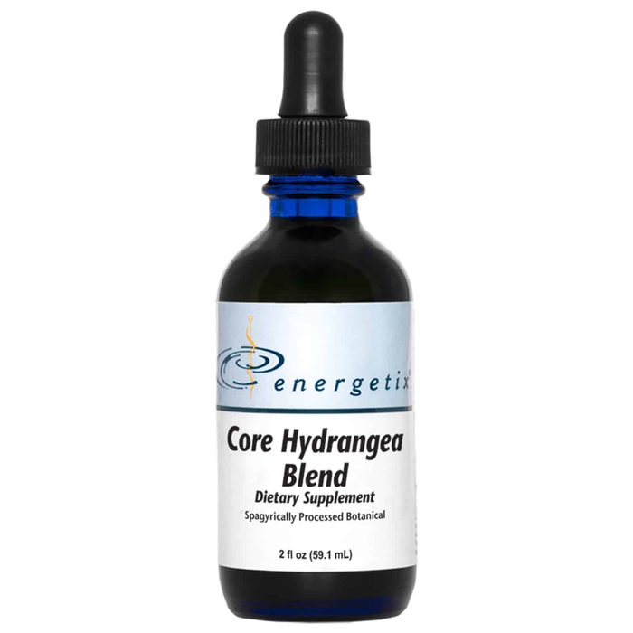 Core Hydrangea Blend is a spagyrically processed, comprehensive botanical blend anchored by hydrangea root (Hydrangea arborescens) with artichoke leaf, blessed thistle, blue flag root, and other complementary herbs to support gallbladder health, biliary tract function, healthy bile production and flow.*