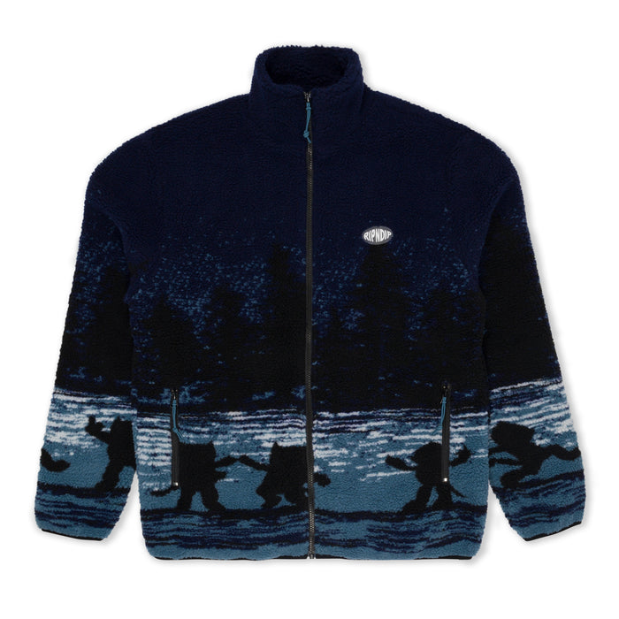 RIPNDIP Cosmic Meadow Sherpa Jacket (Purple/Slate)