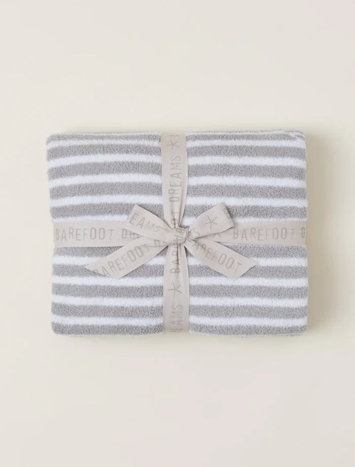 CozyChic Split Stripes Blanket Sea Salt/Linen