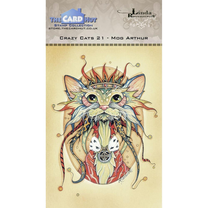 Crazy Cats - Mog Arthur- The Card Hut Clear Stamps 6"X4" By Linda Ravenscroft