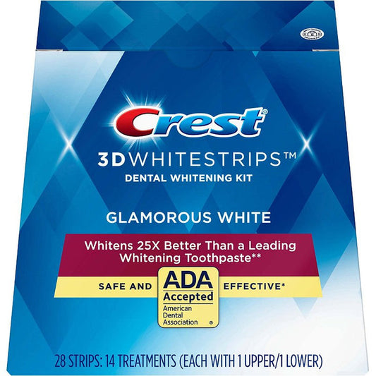 Crest 3D White Whitestrips Glamorous White لاصقات تبييض الاسنان