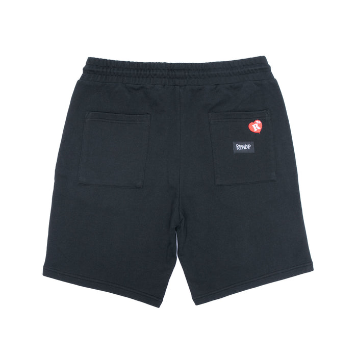 RIPNDIP Cupids Nightmare Sweatshorts (Black)