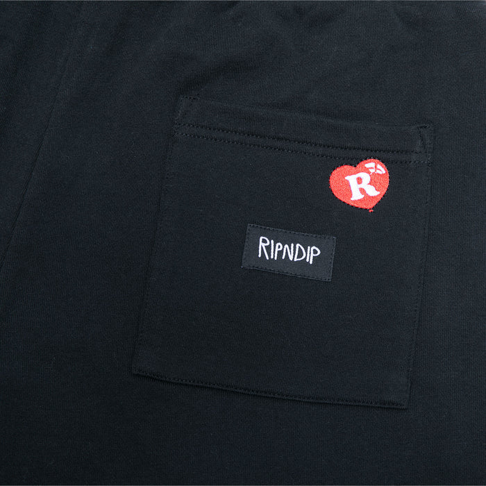 RIPNDIP Cupids Nightmare Sweatshorts (Black)