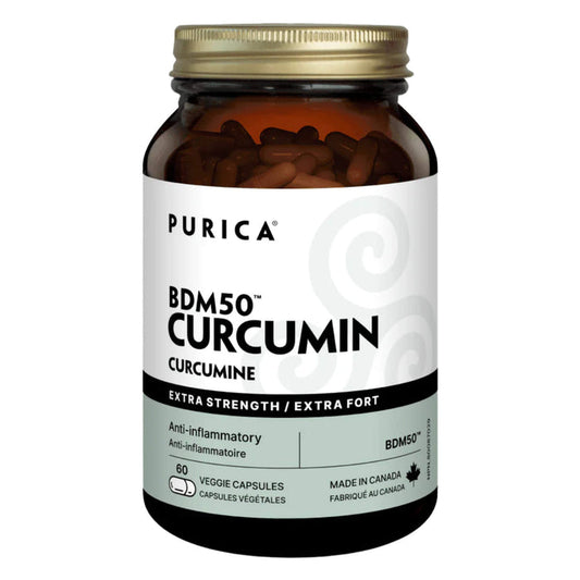 Bottle of Purica Curcumin BDM50 60 Capsules