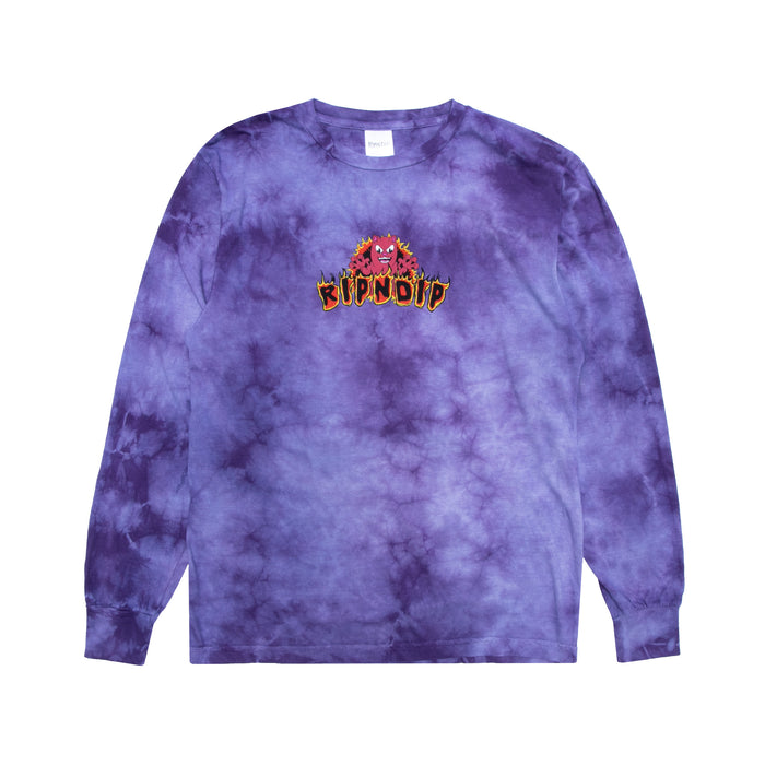 354569 Dark Side Long Sleeve (Plum Lightning Wash)