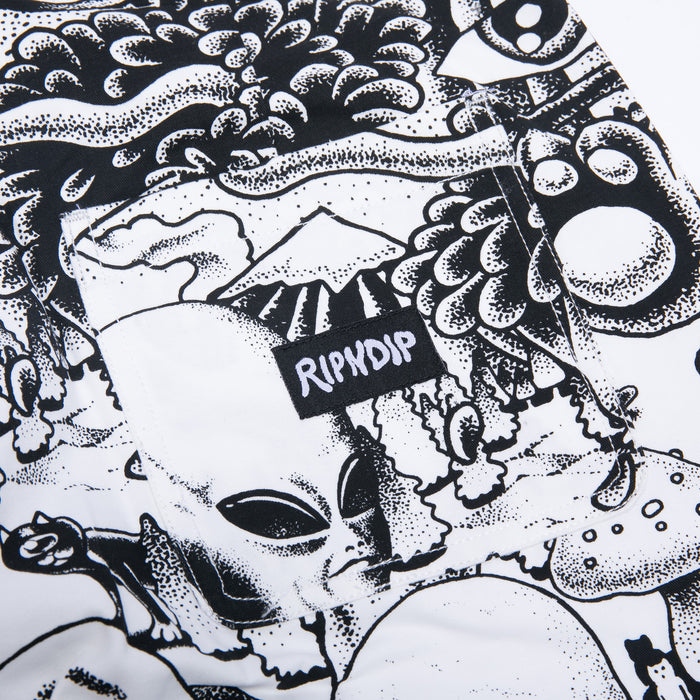 RIPNDIP Dark Twisted Fantasy Twill Pants (Black/White)