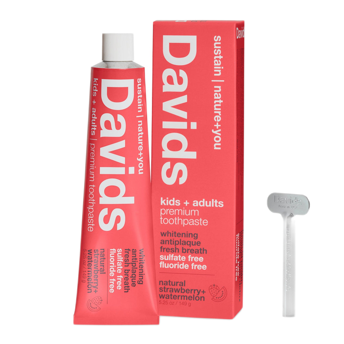Davids Kids+Adults Strawberry+Watermelon toothpaste