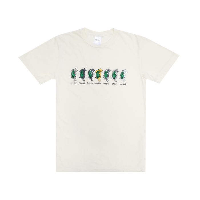 RIPNDIP Days Of The Week Tee (Natural)