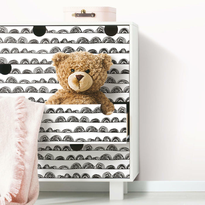 Doodle Scallop Peel & Stick Wallpaper - EonShoppee