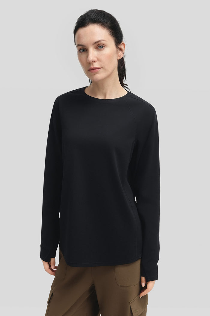 DryFlow – Women’s Quick-Dry Relaxed-Fit Long Sleeve Tee